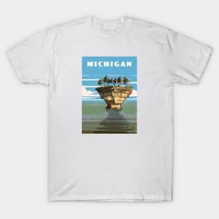 Michigan, USA.Retro travel poster T-Shirt